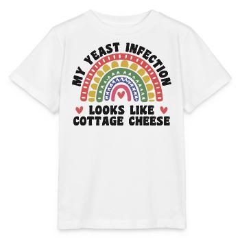 My yeast infection funny nasty adult humor - T-shirt bio MINI CREATOR Stanley/Stella Enfant - blanc - Devant - Maike (125cm)
