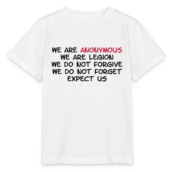 We Are Anonymous - T-shirt bio MINI CREATOR Stanley/Stella Enfant - blanc - Devant - Maike (125cm)