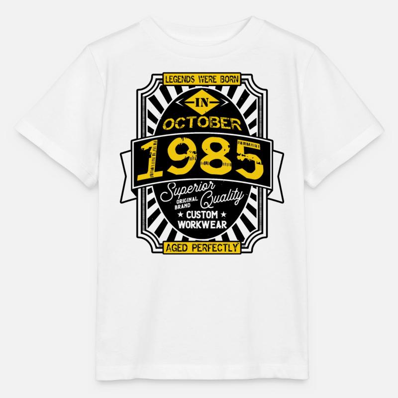1985 OCTOBER - Stanley/Stella MINI CREATOR Kids’ T-Shirt - white