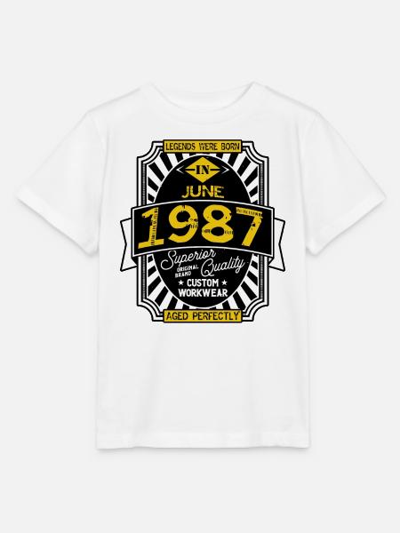 JUNI 1987 - Stanley/Stella Kinder T-Shirt MINI CREATOR  - Weiß