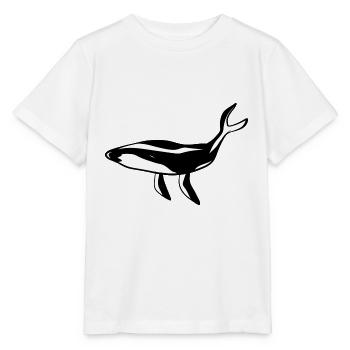 Whale Animal Marine Animal Ecosystem Symbol - Stanley/Stella MINI CREATOR Kids’ T-Shirt - white - Front - Maike (125cm)