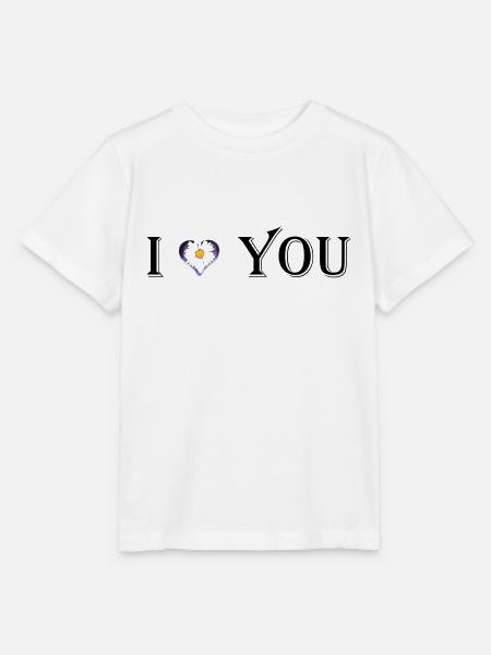 Love you - Stanley/Stella Kinder T-Shirt MINI CREATOR - Weiß