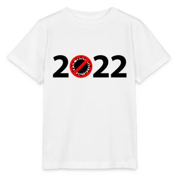 Virus Anti Corona 2022 - T-shirt bio MINI CREATOR Stanley/Stella Enfant - blanc - Devant - Maike (125cm)