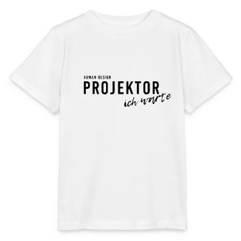 Human Design Projektor Ich warte Shirt - Stanley/Stella Kinder T-Shirt MINI CREATOR  - Weiß - Vorne - Maike (125cm)