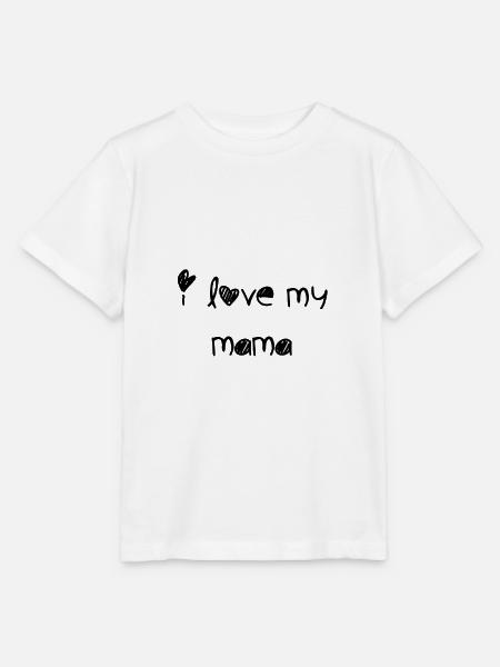 i love my mama - Stanley/Stella Kinder T-Shirt MINI CREATOR - Weiß