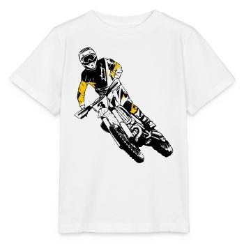 Supercross - Moto Cross - Motocross - Stanley/Stella MINI CREATOR Kids’ T-Shirt - white - Front - Maike (125cm)