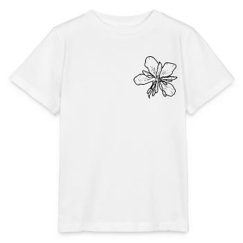 Weidenrose minimalistisch - Stanley/Stella Kinder T-Shirt MINI CREATOR  - Weiß - Vorne - Maike (125cm)
