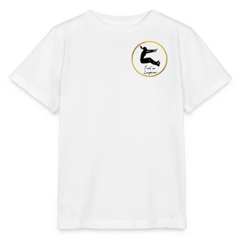Long jump. - Stanley/Stella MINI CREATOR Kids’ T-Shirt - white - Front - Maike (125cm)
