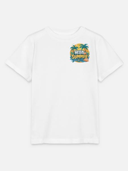 Häikäisevää eleganssia HEI KESÄ - Stanley/Stella MINI CREATOR lasten t-paita - valkoinen