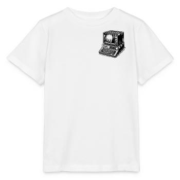 Klassischer Retro-PC - Stanley/Stella Kinder T-Shirt MINI CREATOR  - Weiß - Vorne - Maike (125cm)