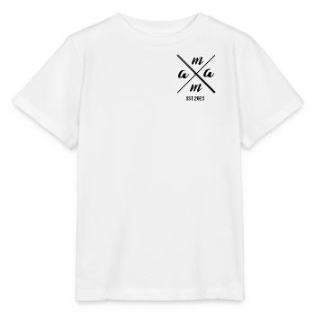 Mama Established 2025 – Conception de cadeaux minimalistes - T-shirt bio MINI CREATOR Stanley/Stella Enfant - blanc - Devant - Maike (125cm)