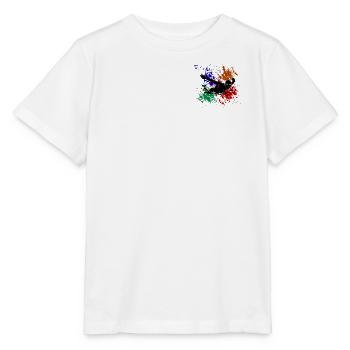 Swimmer Colored Paint Shards - Stanley/Stella MINI CREATOR Kids’ T-Shirt - white - Front - Maike (125cm)