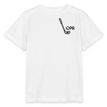 Golf Opa Golfschläger - Stanley/Stella Kinder T-Shirt MINI CREATOR  - Weiß - Vorne - Maike (125cm)