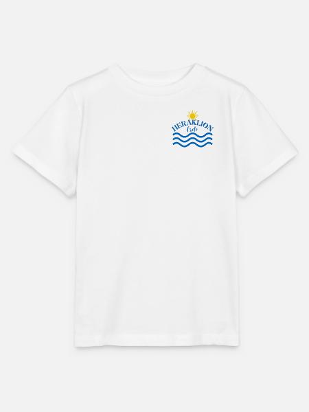 Sonnenwellen von Heraklion Kreta - Stanley/Stella Kinder T-Shirt MINI CREATOR  - Weiß