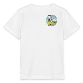 Wander Figur verabschiedet sich. - Stanley/Stella Kinder T-Shirt MINI CREATOR  - Weiß - Vorne - Maike (125cm)