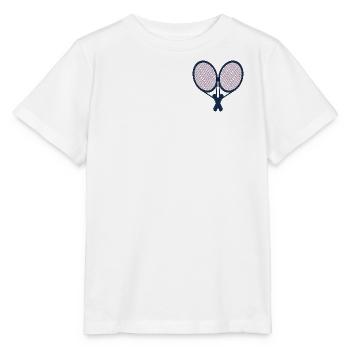 Tennis Rackets - Tennis Pair - Stanley/Stella MINI CREATOR Kids’ T-Shirt - white - Front - Maike (125cm)