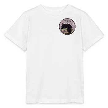 Gemütliche Katzennickerchen und Kaffee - Stanley/Stella Kinder T-Shirt MINI CREATOR  - Weiß - Vorne - Maike (125cm)