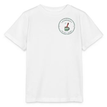 Kaffee & Rotstift Retro für Lehrer und Lehrerinnen - Stanley/Stella Kinder T-Shirt MINI CREATOR  - Weiß - Vorne - Maike (125cm)