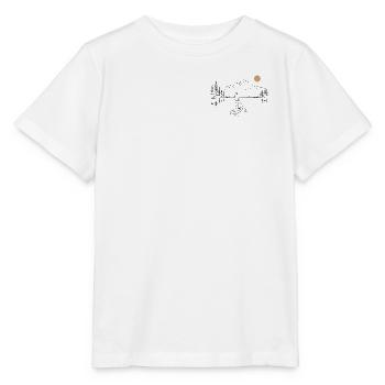 Pagaie debout au bord du lac - T-shirt bio MINI CREATOR Stanley/Stella Enfant - blanc - Devant - Maike (125cm)