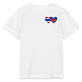 Thailand Island Flagge Herzform - Stanley/Stella Kinder T-Shirt MINI CREATOR  - Weiß - Vorne - Maike (125cm)