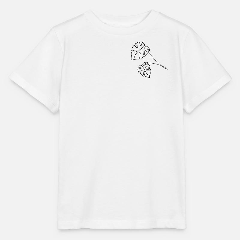 Monstera - T-shirt bio MINI CREATOR Stanley/Stella Enfant - blanc