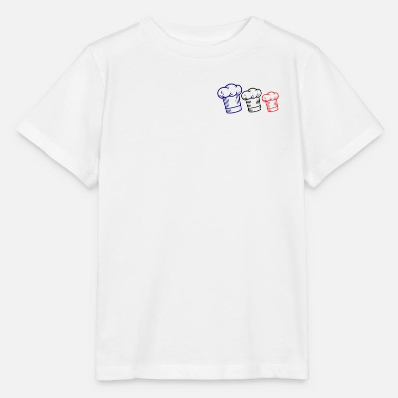 Toque drapeau français - T-shirt bio MINI CREATOR Stanley/Stella Enfant - blanc