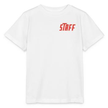 STAFF Team Member - Personnel - Crew - Employees - Stanley/Stella MINI CREATOR Kids’ T-Shirt - white - Front - Maike (125cm)