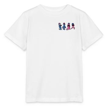 Extraterrestres hauts en couleur - Horst, Björn, Philip et Peter - T-shirt bio MINI CREATOR Stanley/Stella Enfant - blanc - Devant - Maike (125cm)