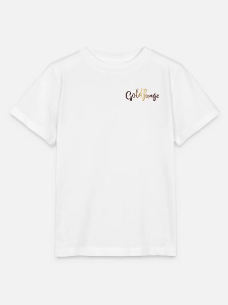 Goldjunge Basic Gold - Stanley/Stella Kinder T-Shirt MINI CREATOR  - Weiß