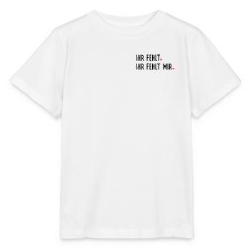 ABSCHIED TRENNUNG - IHR FEHLT MIR - Stanley/Stella Kinder T-Shirt MINI CREATOR  - Weiß - Vorne - Maike (125cm)