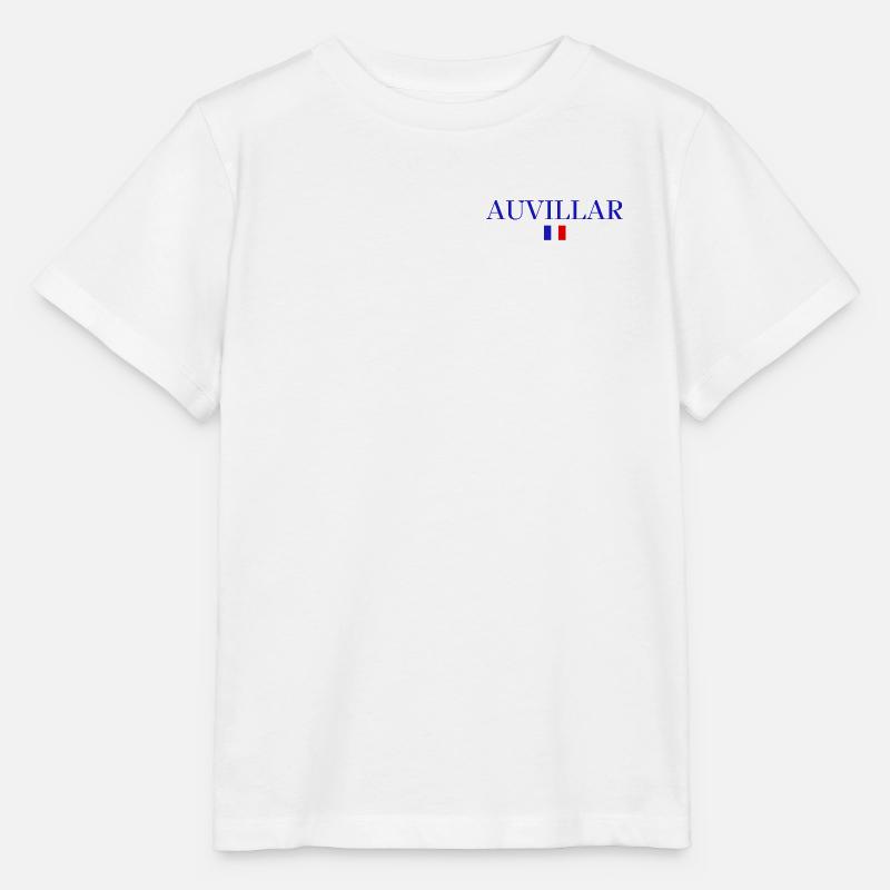 AUVILLAR - Conception du drapeau français. - T-shirt bio MINI CREATOR Stanley/Stella Enfant - blanc