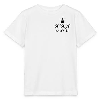 Köln Kölner Dom Koordinaten - Stanley/Stella Kinder T-Shirt MINI CREATOR  - Weiß - Vorne - Maike (125cm)