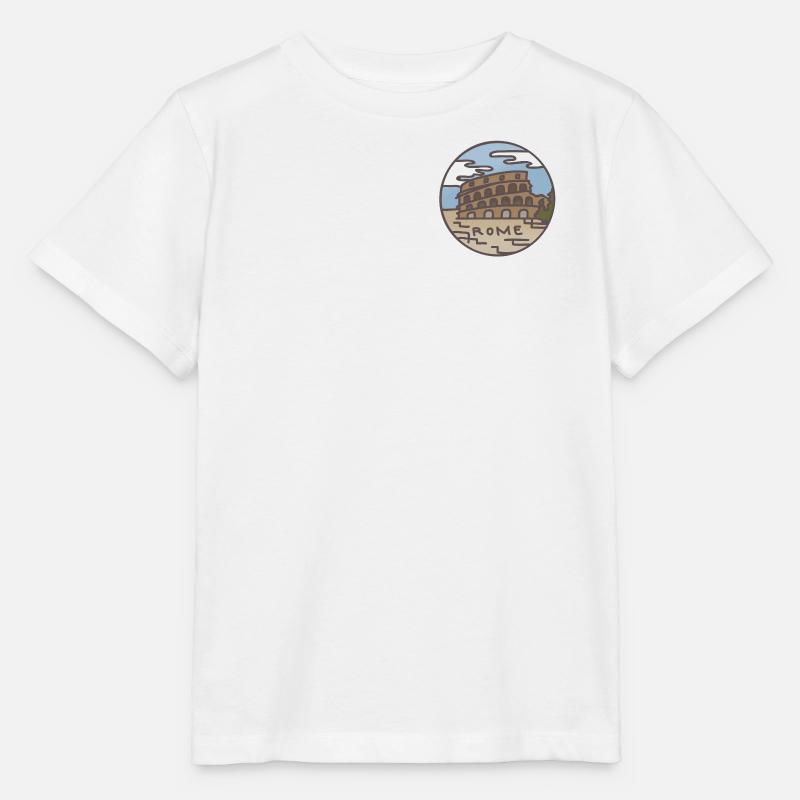Rome (Italy) Illustration - Stanley/Stella Kinder T-Shirt MINI CREATOR  - Weiß