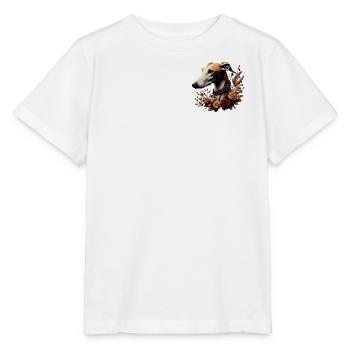 Greyhound Head Autumn Rosary - Stanley/Stella MINI CREATOR Kids’ T-Shirt - white - Front - Maike (125cm)