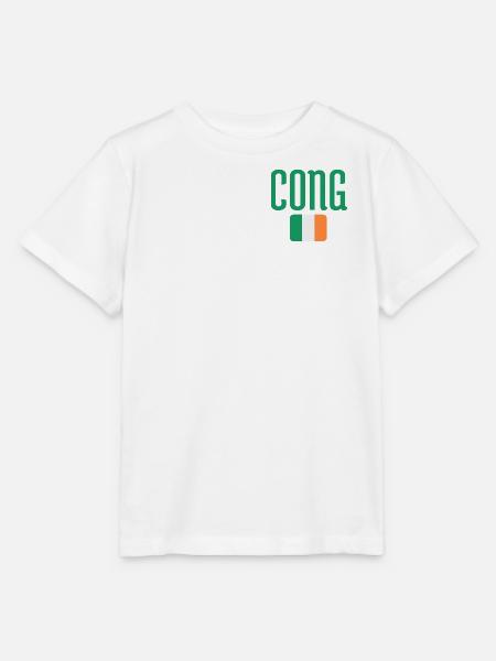 Cong-Irische Flaggentypografie - Stanley/Stella Kinder T-Shirt MINI CREATOR - Weiß