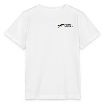 Gecko - Stick to your Path - Stanley/Stella MINI CREATOR Kids’ T-Shirt - white - Front - Maike (125cm)