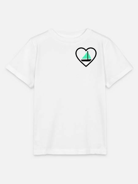 Cuore Vela – Passione Navigazione - Stanley/Stella Kinder T-Shirt MINI CREATOR - Weiß