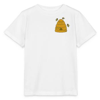 Bienen Bienen Bienen Honig - Stanley/Stella Kinder T-Shirt MINI CREATOR  - Weiß - Vorne - Maike (125cm)