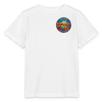 Nap Hard Tan Harder  Tropical - T-shirt bio MINI CREATOR Stanley/Stella Enfant - blanc - Devant - Maike (125cm)