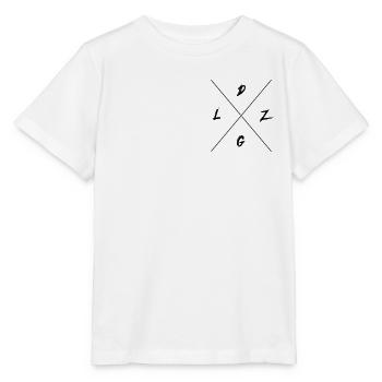 DLZG - Die Linke zum Gruss Motorrad - Stanley/Stella Kinder T-Shirt MINI CREATOR  - Weiß - Vorne - Maike (125cm)