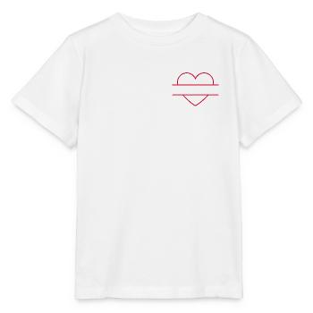 Le cœur peut être personnalisé - T-shirt bio MINI CREATOR Stanley/Stella Enfant - blanc - Devant - Maike (125cm)