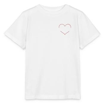 Heart symbol - Stanley/Stella MINI CREATOR Kids’ T-Shirt - white - Front - Maike (125cm)