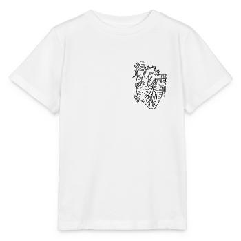 Coeur anatomique - T-shirt bio MINI CREATOR Stanley/Stella Enfant - blanc - Devant - Maike (125cm)