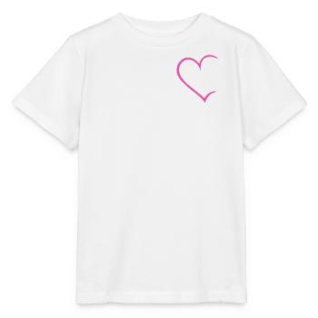 Herz offen - Stanley/Stella Kinder T-Shirt MINI CREATOR  - Weiß - Vorne - Maike (125cm)
