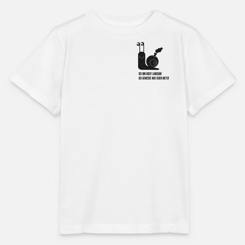 Schnecke mit lustigem Spruch - Stanley/Stella Kinder T-Shirt MINI CREATOR  - Weiß