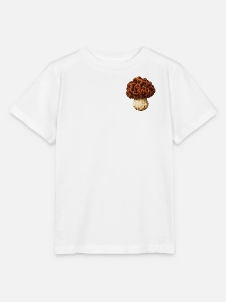 Gyromitra Gehirnpilz-Mütze - Stanley/Stella Kinder T-Shirt MINI CREATOR - Weiß
