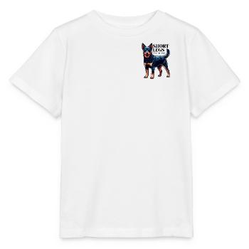 Lancashire Heeler kurze Beine Spruch Geschenkidee - Stanley/Stella Kinder T-Shirt MINI CREATOR  - Weiß - Vorne - Maike (125cm)