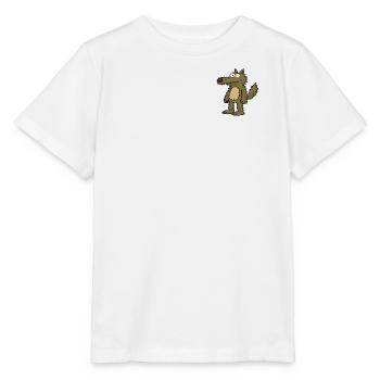 Dessin animé de Wolfgang Wolfgang Wolf - T-shirt bio MINI CREATOR Stanley/Stella Enfant - blanc - Devant - Maike (125cm)