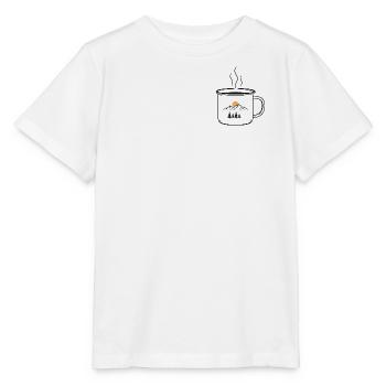 Montagnes Coffee Cup - T-shirt bio MINI CREATOR Stanley/Stella Enfant - blanc - Devant - Maike (125cm)