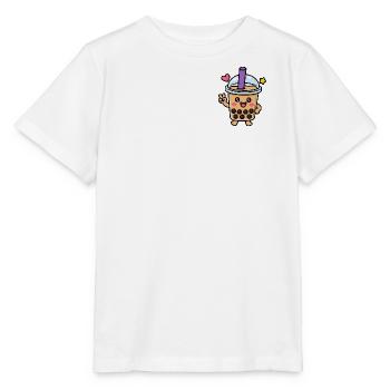 Personnage mignon de Kawaii Boba Bubble Tea - T-shirt bio MINI CREATOR Stanley/Stella Enfant - blanc - Devant - Maike (125cm)